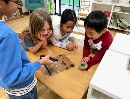 Children working together instead of Fidgeting