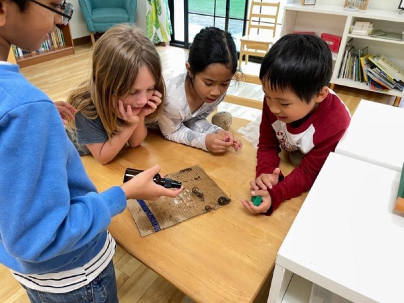 Children working together instead of Fidgeting