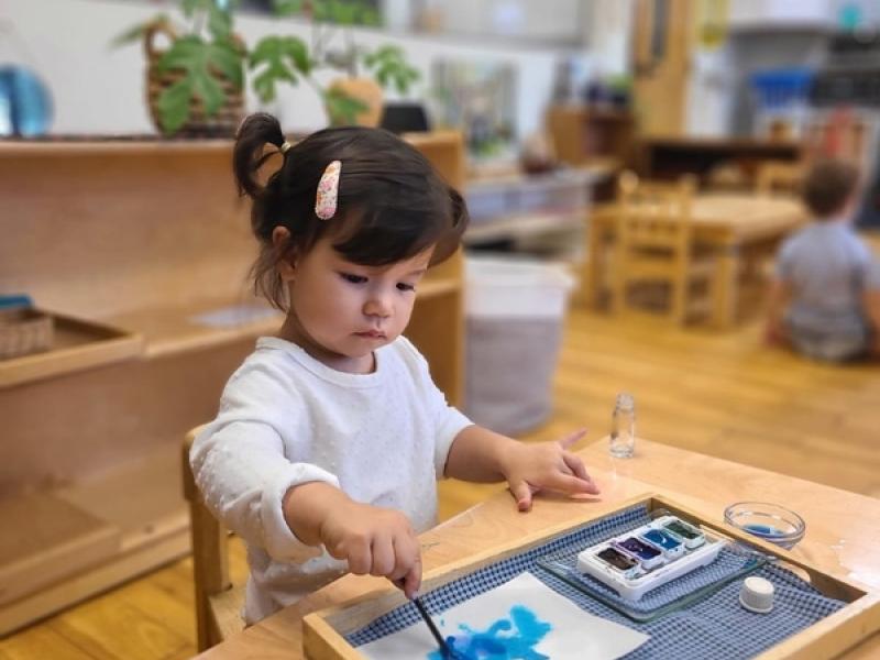 Prepared Environment in a Montessori School in San Diego