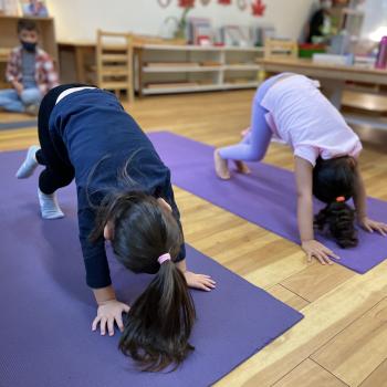 montessori primary child working at Lifetime Montessori School in San Diego
