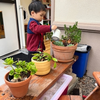 Montessori primary child working at Lifetime Montessori School in San Diego